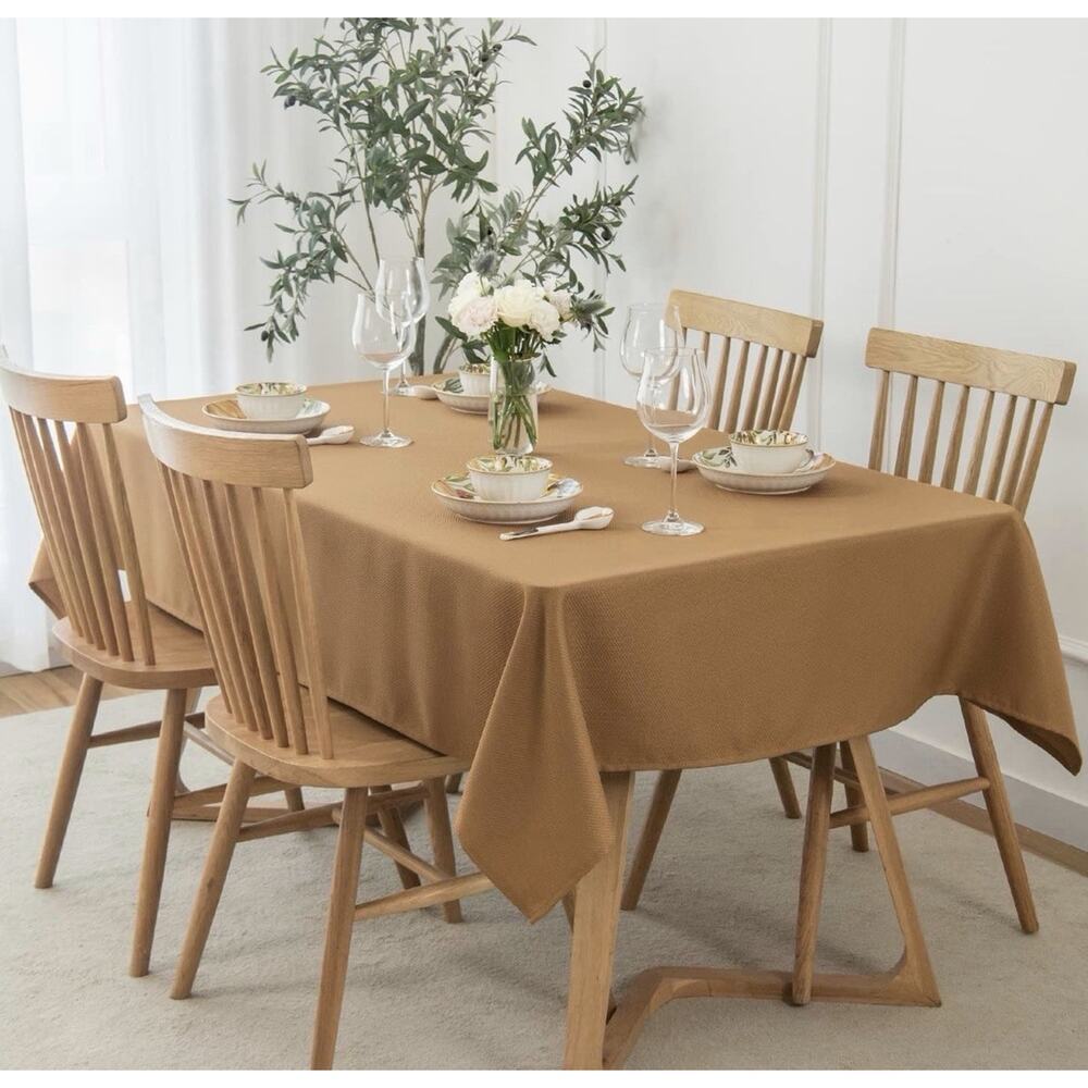 Harvest Square Tablecloth Stain Resistant Waterproof Wrinkle Resistant Washable
